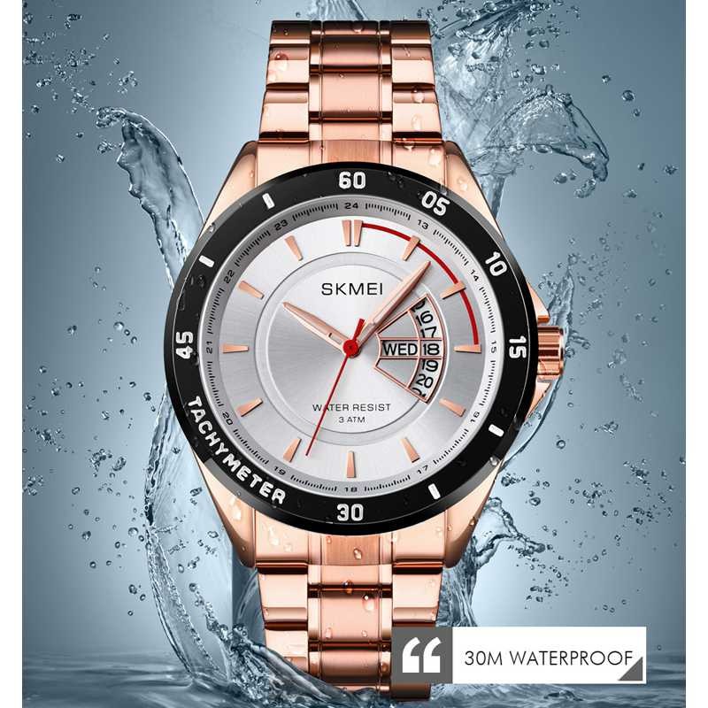 SKMEI original bergaransi Jam Tangan Pria Strap Stainless Steel - 1641 TNI Tentara Polisi