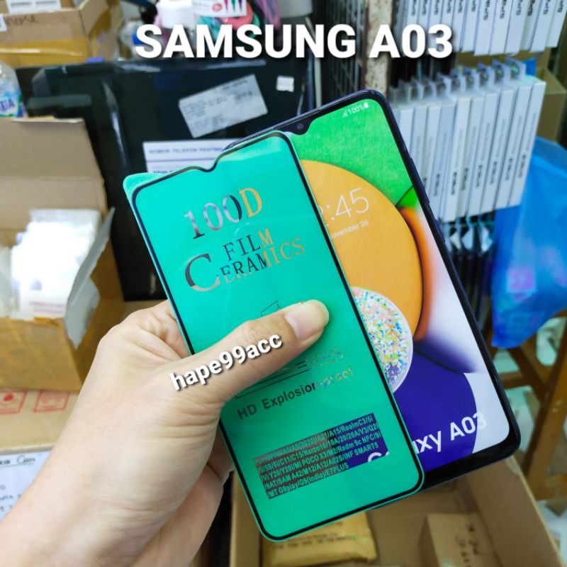 Samsung A03 A 03 anti gores nano ceramic film clear full screen