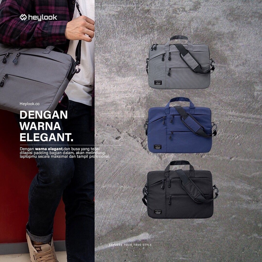 (BISA COD) Tas Selempang Laptop Waterproof Tas Jinjing Pelindung Laptop Anti Air 12 13 14 15 inch