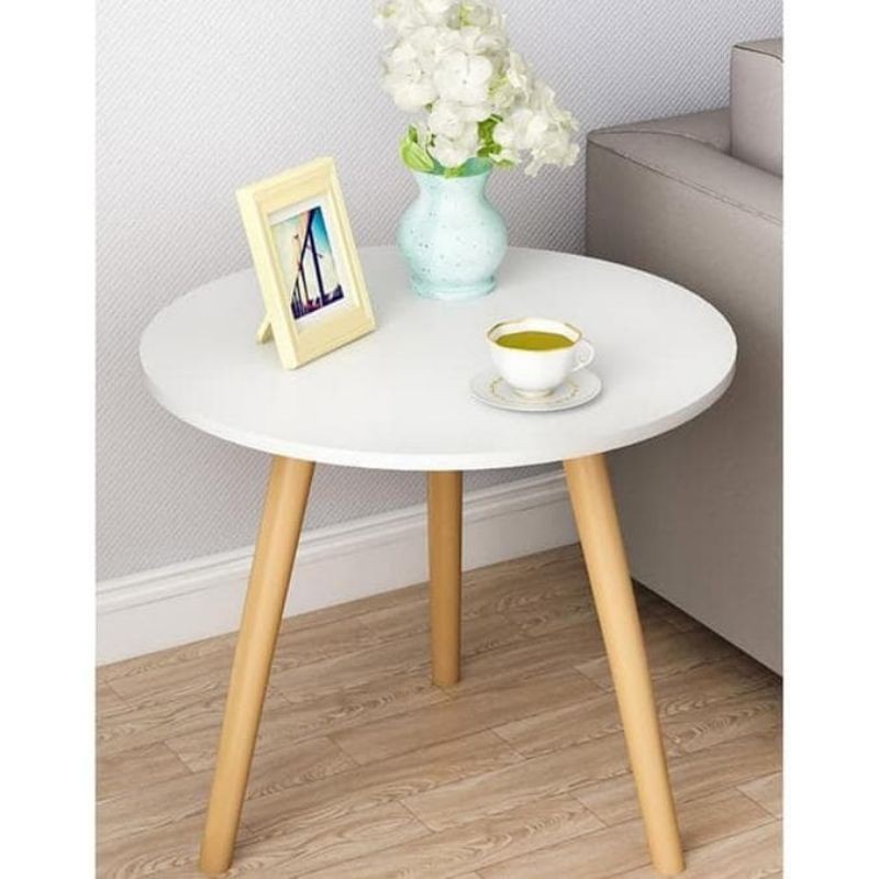 meja bundar minimalis