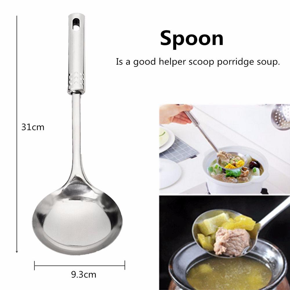 [Elegan] Spatula Untuk Peralatan Masak Dapur Peralatan Masak Stainless Steel Colander