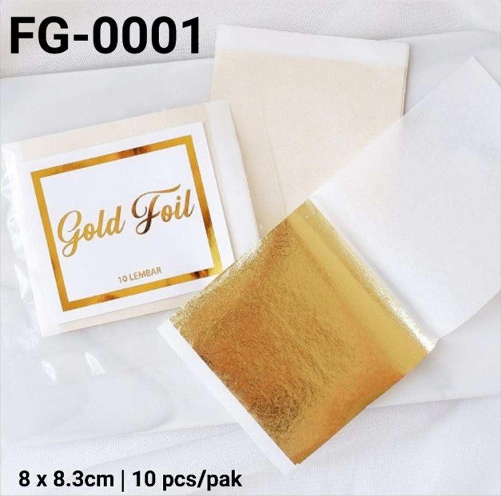 

FG-0001 gold foil leaf paper kertas emas gold