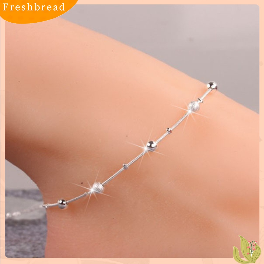 |Frebre Frebre| Gelang Kaki Musim Panas Model Single / Double Layer Aksen Bintang Bola Daun Salib Untuk Wanita