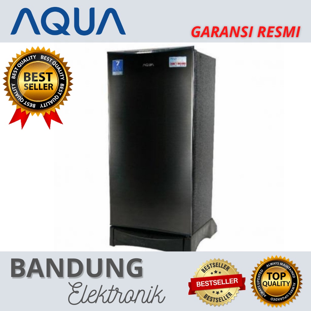 Kulkas AQUA AQR-D190 DS / AQR-D190 DS / AQR-D190LS , hitam silver kulkas aqua 1 pintu aqr d190 ds d 