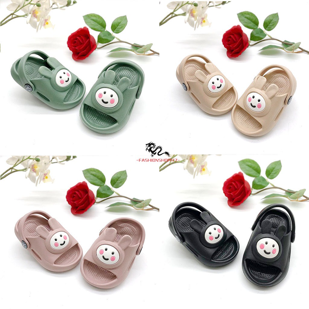 Sandal Anak Perempuan Sandal Selop Bahan Karet Motif Boneka UK.19-24