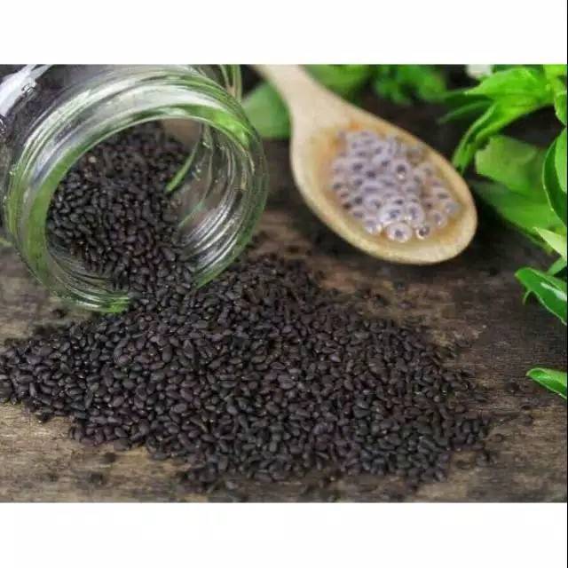 

Biji Selasih 100gram -basil seed kwalitas import