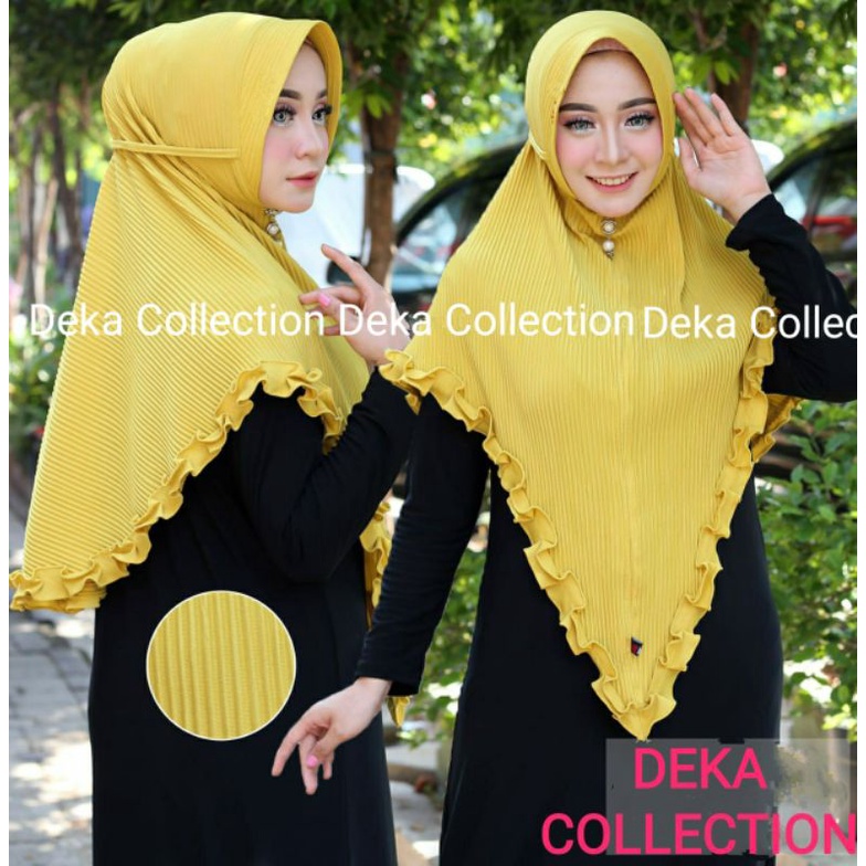 Jilbab Bergo Maryam Plisket Lidi Gotik Tali