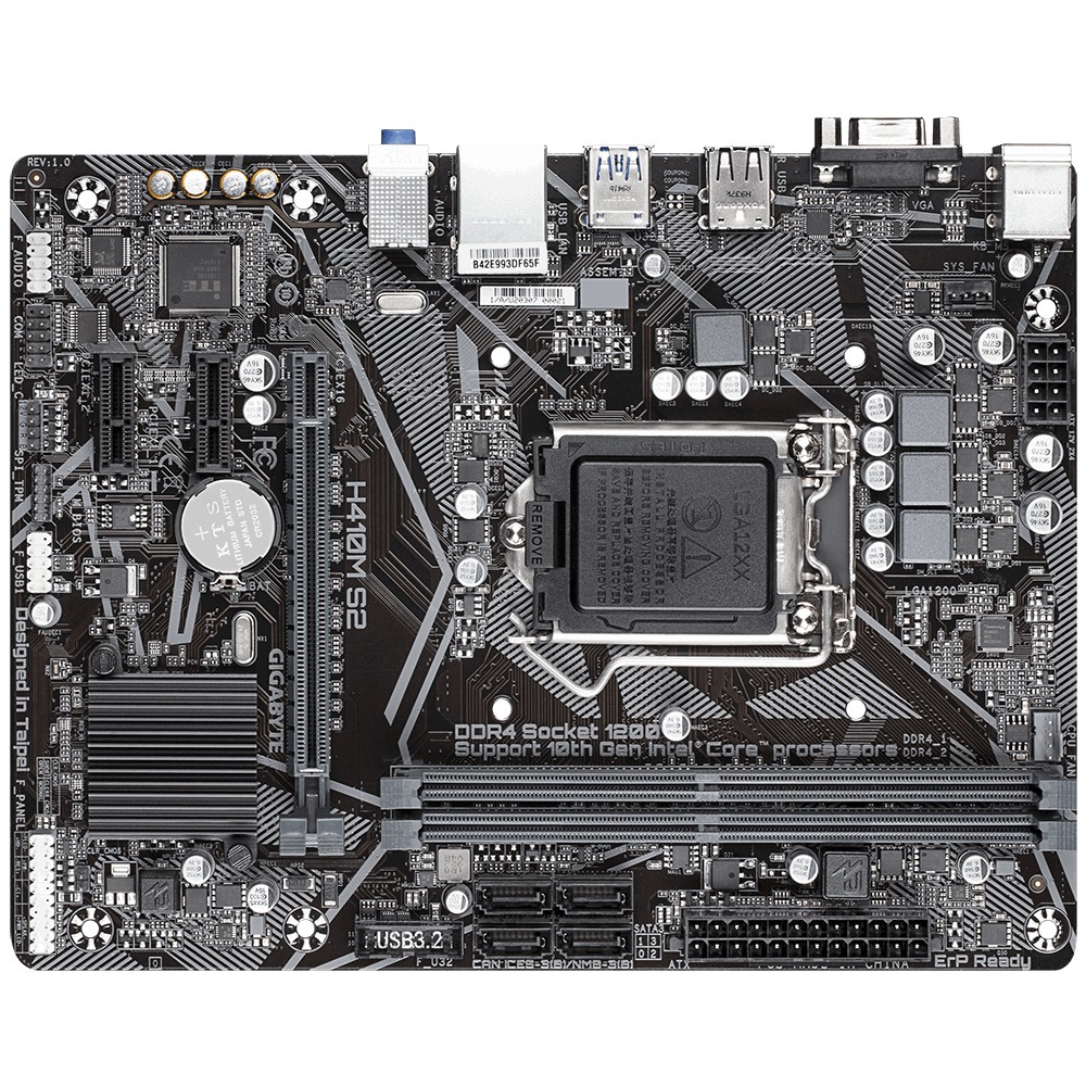 MOTHERBOARD GIGABYTE  H410M-S2