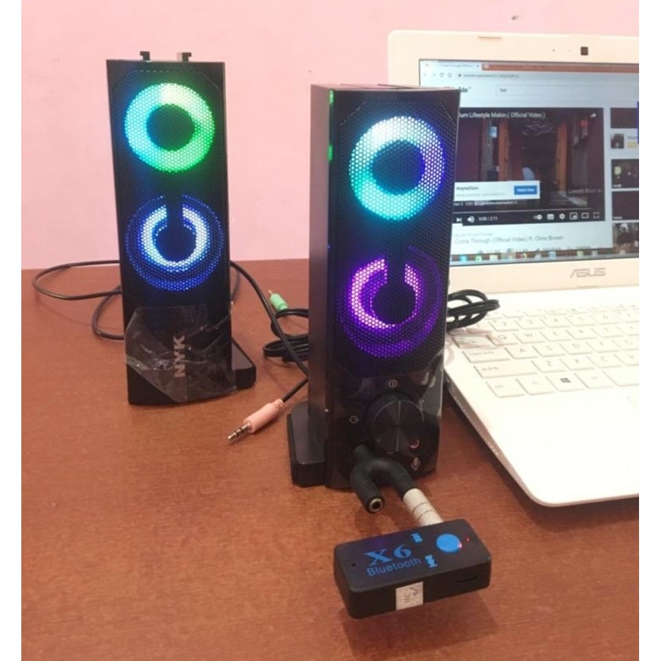 Trend-Speaker Gaming Speaker Sounbard Gaming RGB NYK SP-N05 Bisa Bluetooth