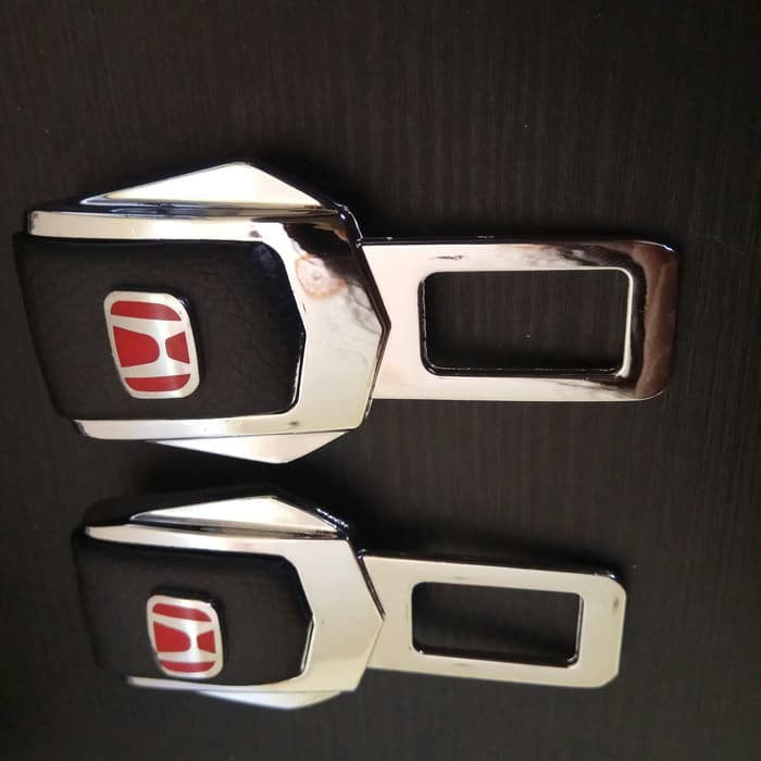 Colokan Seatbelt / Seat belt Safety Belt Logo Honda Kulit HONDA UNIVERSAL