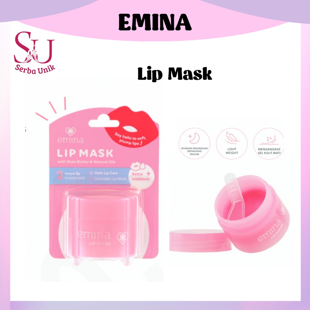 Emina Lip Mask 9g | Masker Bibir