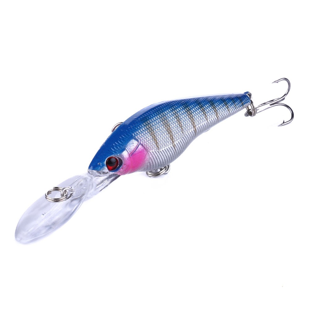 HENGJIA 1pcs 6.6g Floating Minnow Umpan Pancing Swimbait Bass Ikan Fishing Lure Wobbler Hard Bait Topwater Fishing Tackle