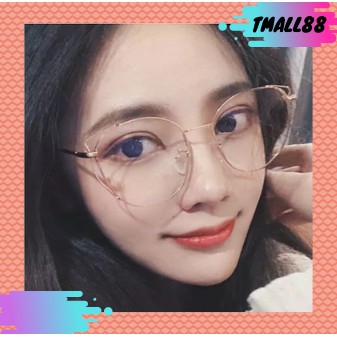 ♥TMALL88♥ Kacamata Baca Frame Anti Radiasi Metal Gaya Retro Untuk Pria / Wanita