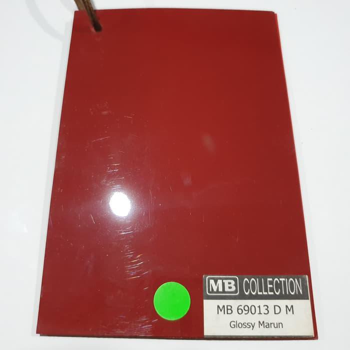 AICA HPL AICA MB 69013 DM GLOSSY MAROON MERAH MARUN SOLID GLOSS