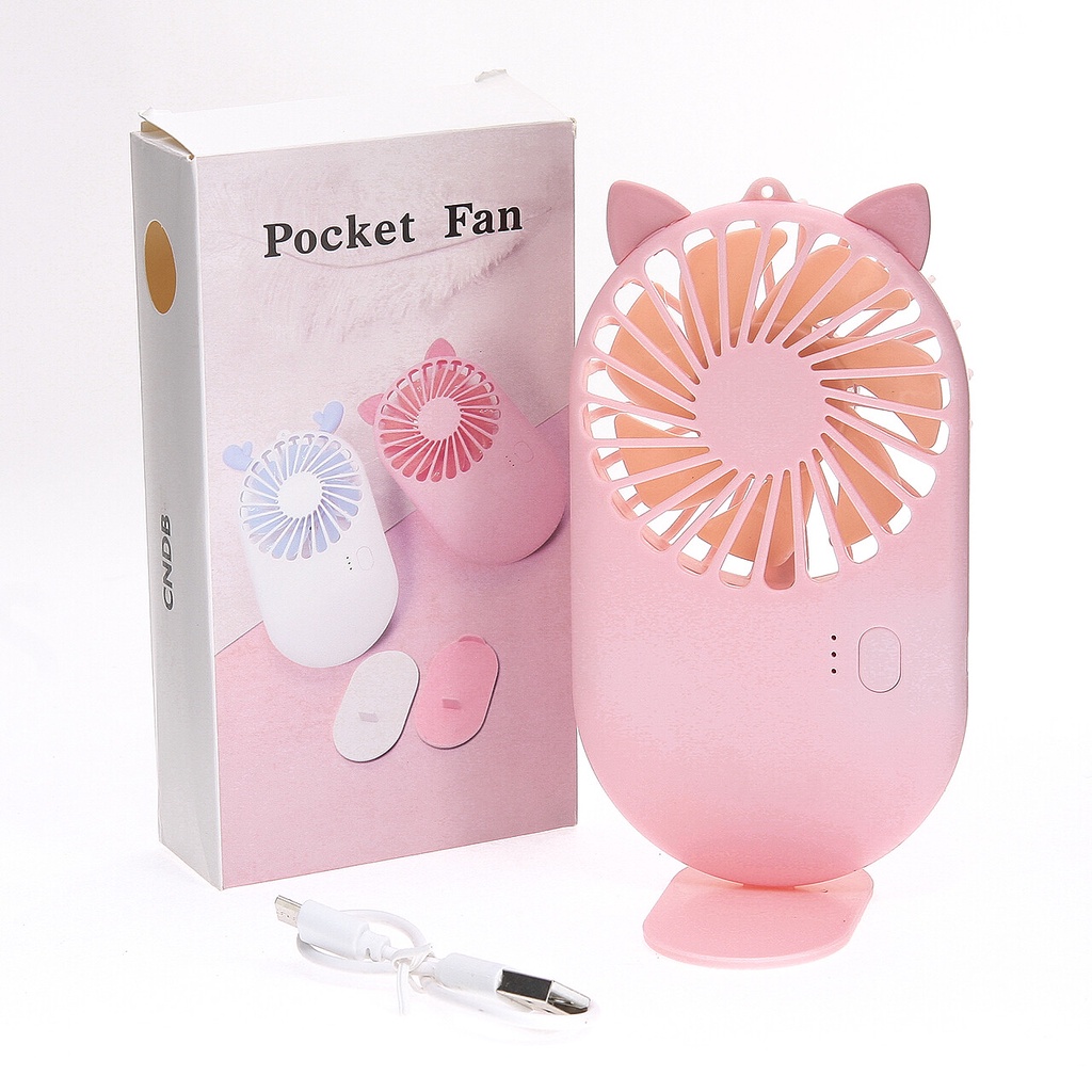 (COD) Terbaru!! Kipas angin saku Cute Cooling Fan Desktop Hand Held Mini Portable Pocket fan | Kipas MURAH BERKUALITAS LUCU UNIK