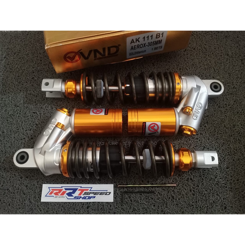 SHOCK AEROX 305MM VND AK111 B1 RED &amp; GOLD TABUNG