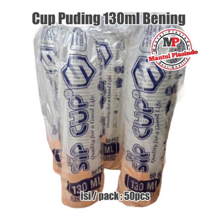 isi 50pcs Cup Puding 120ml Bening / Cup Jelly