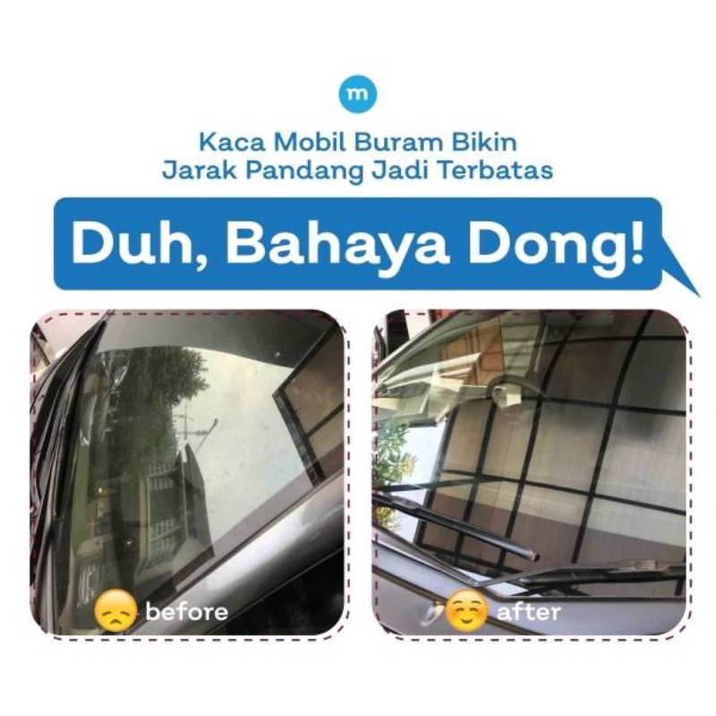 Pembersih kaca mobil aquarium helm jendela CLINK penghilang jamur ampuh  water spot remover