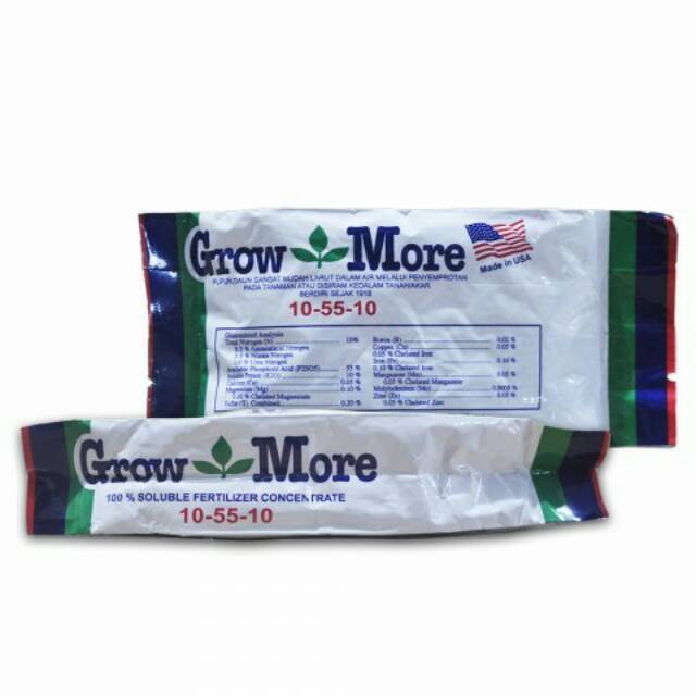 Pupuk growmore 10 55 10 (growmore bunga) Kemasan 100 gram