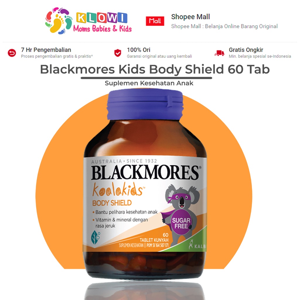 blackmores kids body shield 60kapsul   suplemen anak   daya tahan tubuh   kekebalan tubuh anak