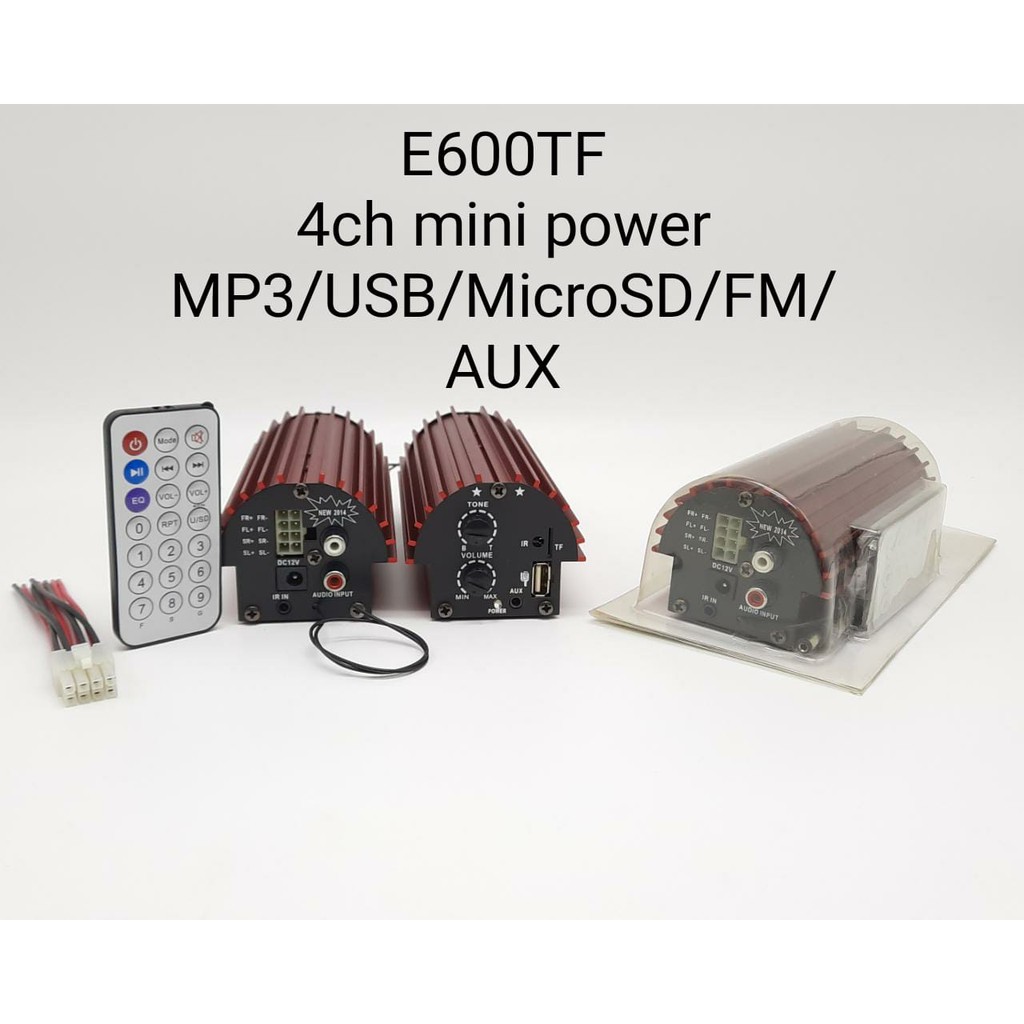 Power Amplifier mini usb sd aux 4ch - power mini ampli motor