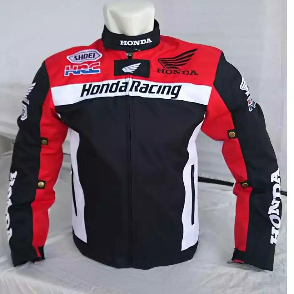[KODE PRODUK J9KKL7299] jaket motor honda anti air HRC border official M L XL XXL