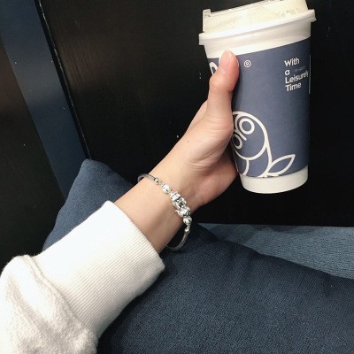 925 perak sterling gelang riak air gelang fashion perhiasan wanitagelang etnik gaya retro gelang fashion perhiasan unisex / gaya etnik gelang retro fashion perhiasan