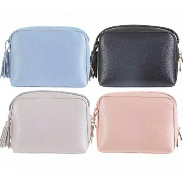 Miniso Official Solid Color Rectangle Crossbody Bag Tas Selempang Wanita/ Women Sling Bag (4 Warna