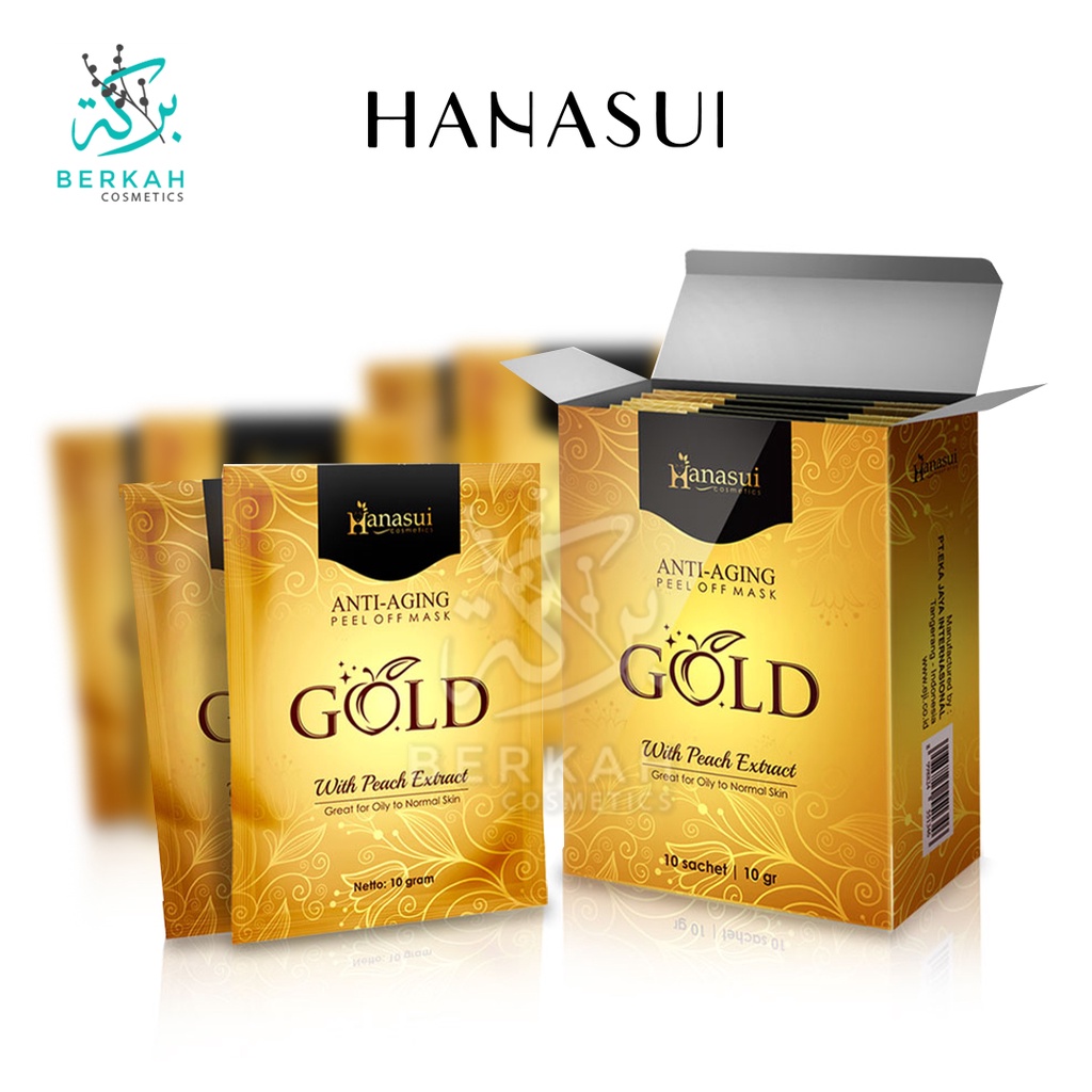 Hanasui Feel Off Mask Gold 10gr