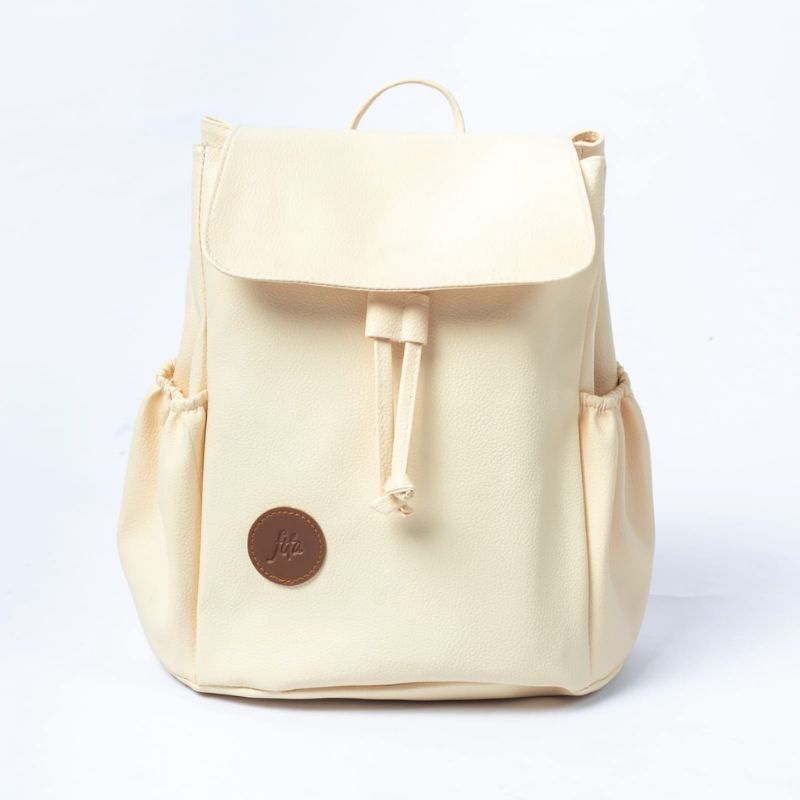 Rhatu.id - HILDA - Tas Ransel Wanita , Cream, Hitam, Ping, Abu-Hilda cream