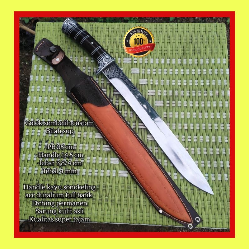 PISAU SEMBELIH CUSTOM BILAH SUP SUPER TAJAM