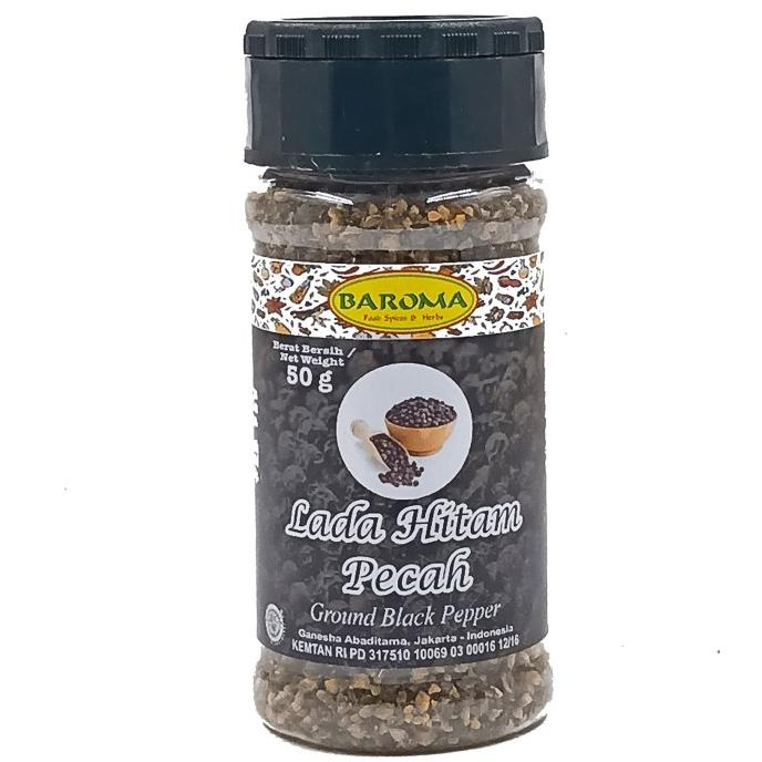 

bumbu Lada Hitam Pecah / Ground Black Pepper 50g - Baroma Bumbu Rempah