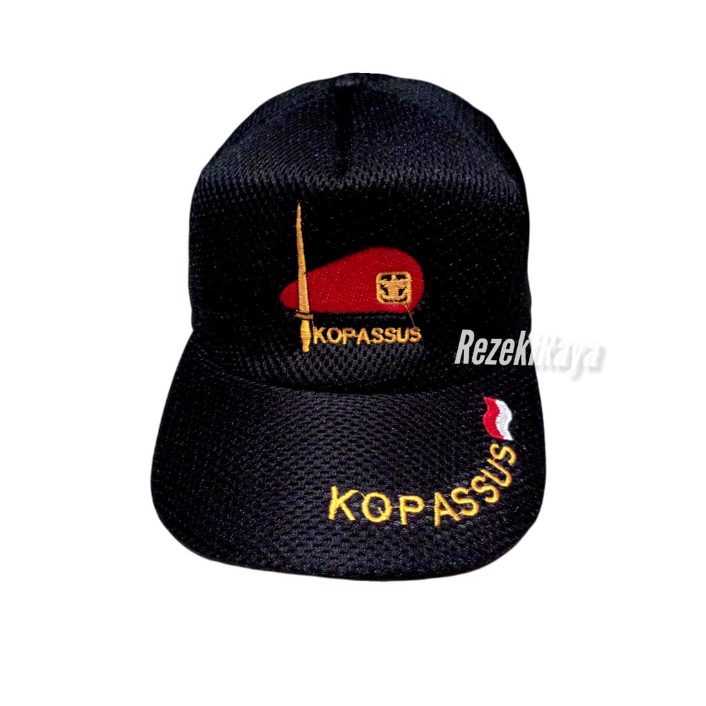 Topi Doublemesh Kopasus Topi Jala Jaring