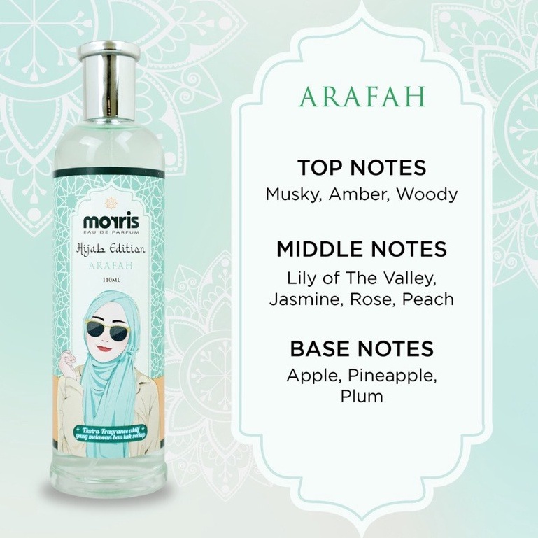 Parfum Eau De Parfum *Morris Hijab Edition * Minyak Wangi Botol * 110ml