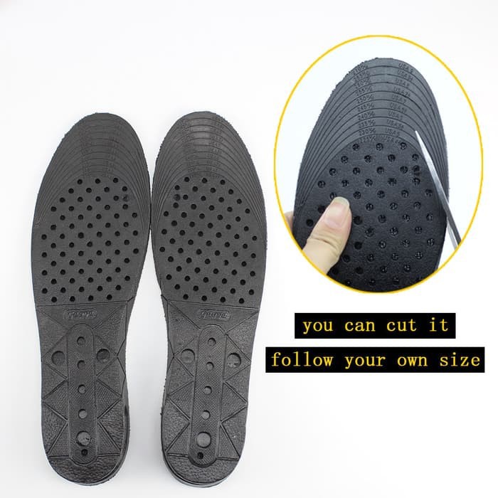 Sol Sepatu Penambah Tinggi Insole Sepatu Dengan Sistem Aliran Udara / Shoe Pad