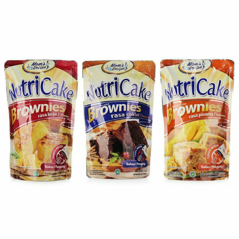 

nutricake brownis/ tepung bronis takpa mixer