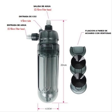 ISTA External Reactor CO2 Alat Pelebur Penghancur CO2 Diffuser Turbo