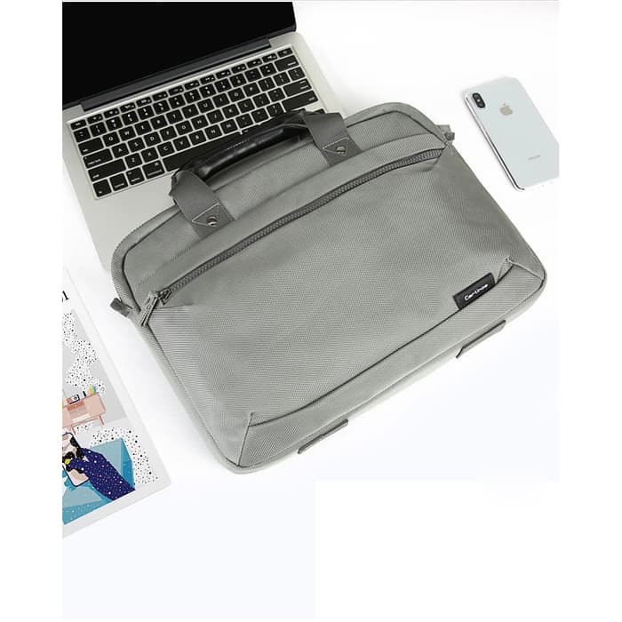 Tas Laptop Selempang Cartinoe Briefcase Grey Series 13 14 inch A2442