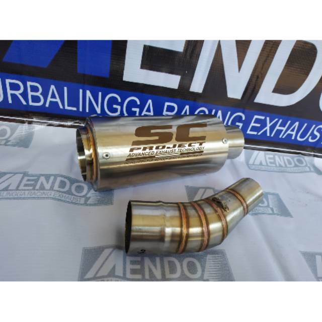 Knalpot Racing SC PROJECT SLIP ON NINJA 250 R FI RR MONO R25 MT25 CB150R CBR150 CBR250RR XMAX DLL-1