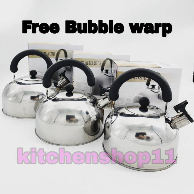 Teko bunyi siul stainless 3liter / kettle siul stainless / kettle bunyi stainless 3 liter