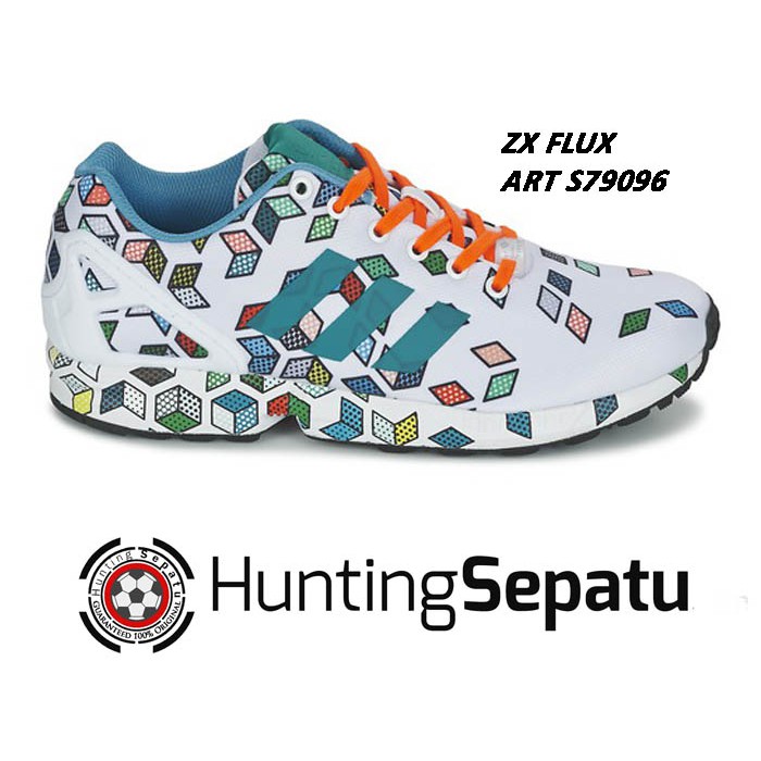 Jual Sepatu Sneakers Casual Adidas Flux White Print Original S79096 | Shopee Indonesia