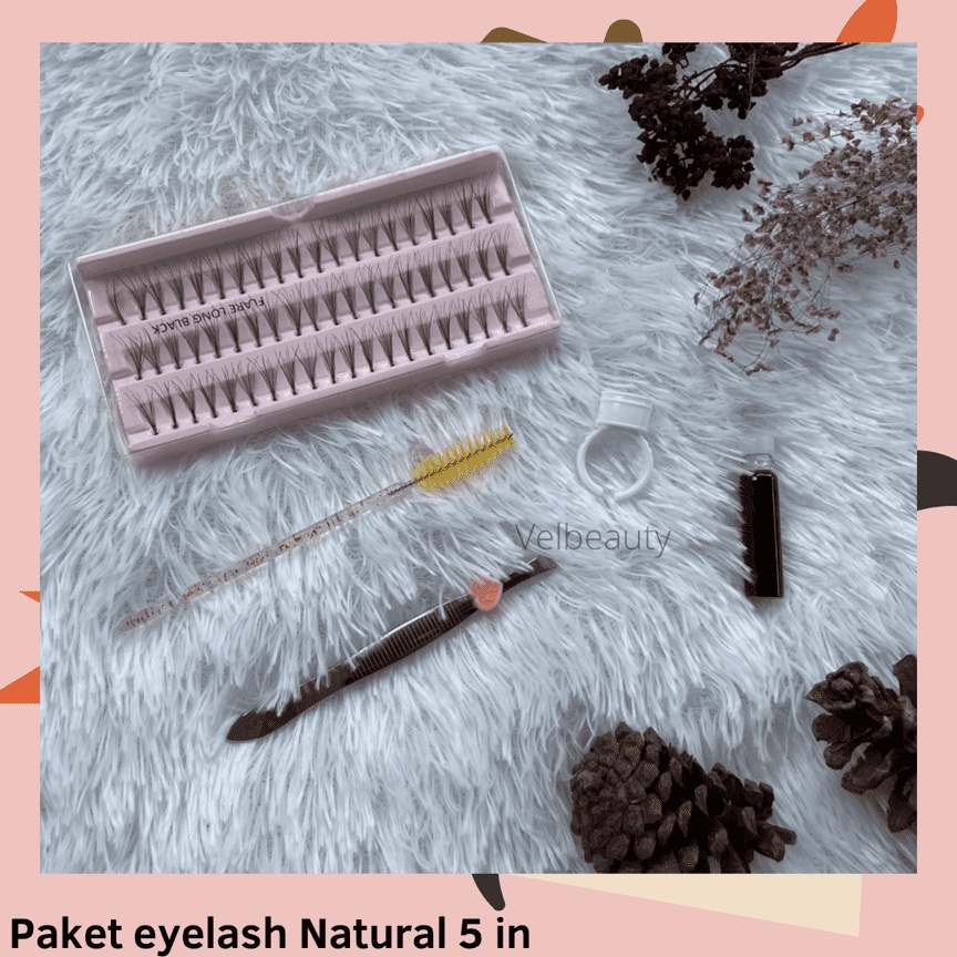 [BISA COD] PAKET EYELASH KNOT PEMULA 5 IN 1 / INDIVIDUAL LASHES