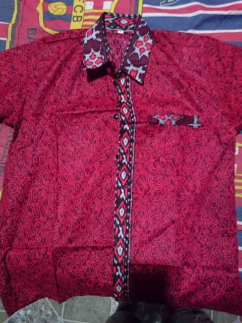 Bswart Batik Hrb026 Kenongo Hem Pendek Padi Pekalongan