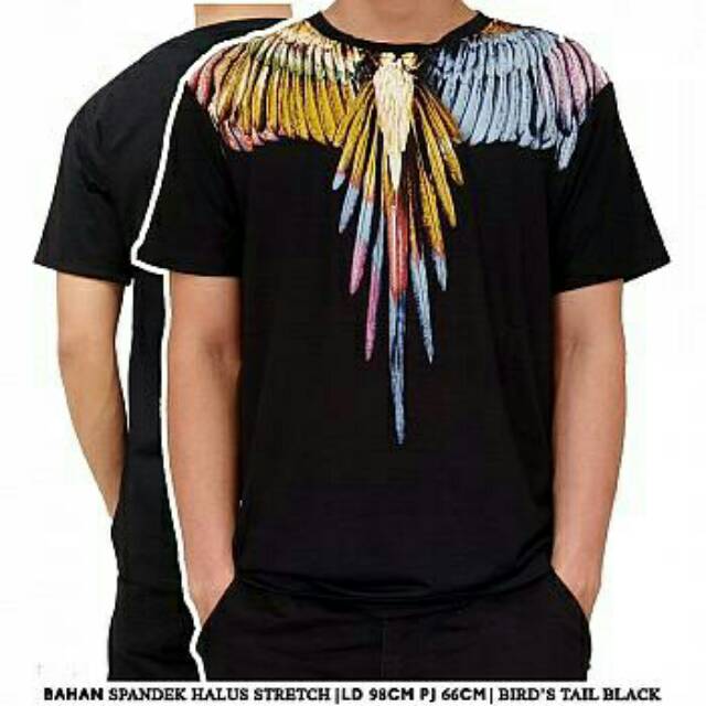 KAOS ASNON KAOS BIRD MOTIF SAYAP BURUNG FASHION PRIA