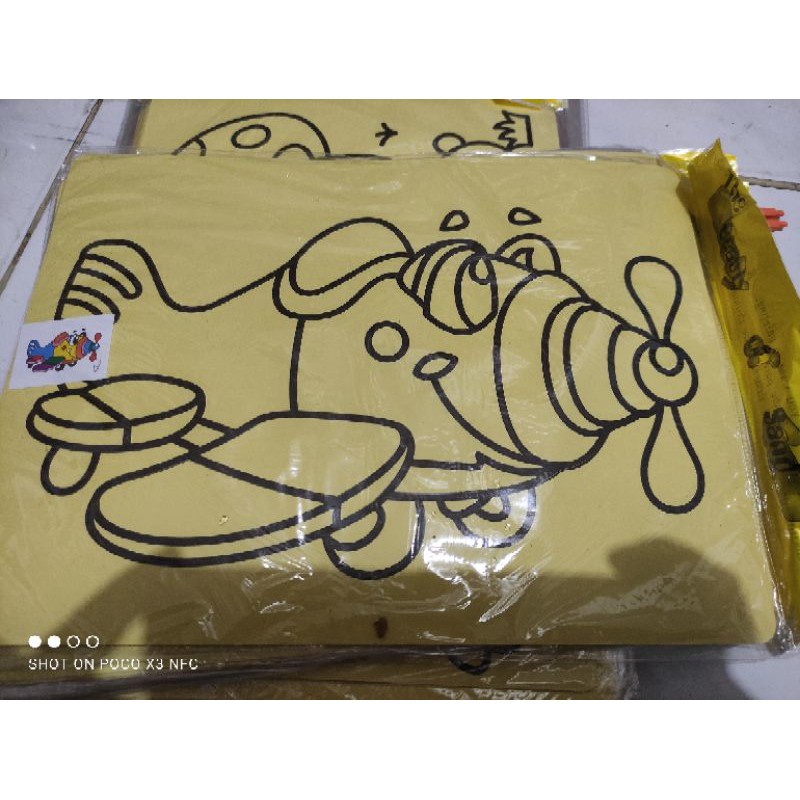 Mainan mewarnai pasir lukis JUMBO