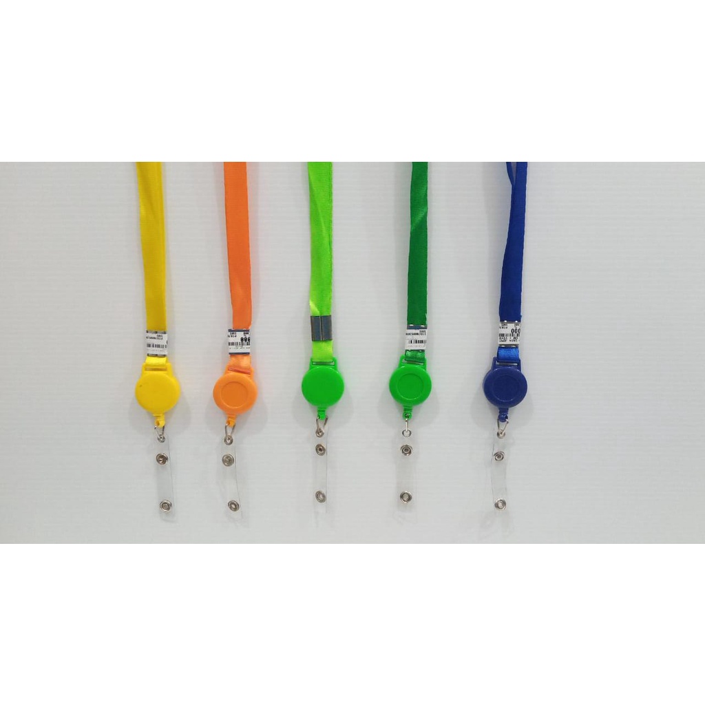 

LANYARD / TALI GANTUNGAN ID CARD JEPIT KILAP 1,5 CM + YOYO 1 SET ISI 5 / PERBIJI