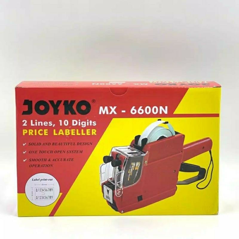 

Alat Label Harga MX-6600N Joyko 10 Digit 2 Baris / Price Labeller