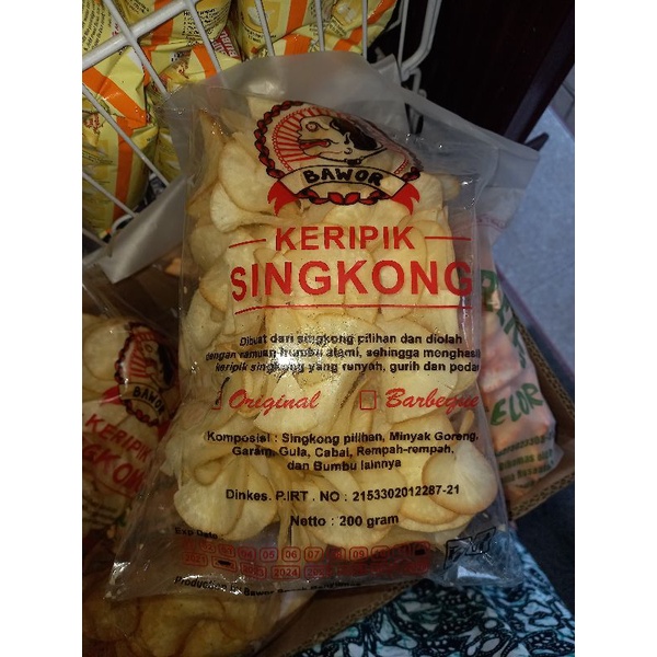 

Keripik singkong bawor cemilan enak