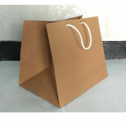 paper bag polos/ tas kertas ukuran R7 P21 x T20 x L15 cm | Shopee Indonesia