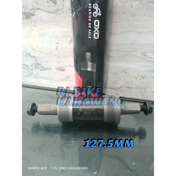 Bottom Bracket BB OXO Axle Kotak 118, 122.5MM DAN 127.5 MM